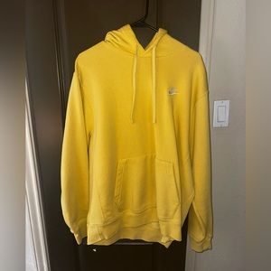 Men’s Yellow Nike Hoodie - Large